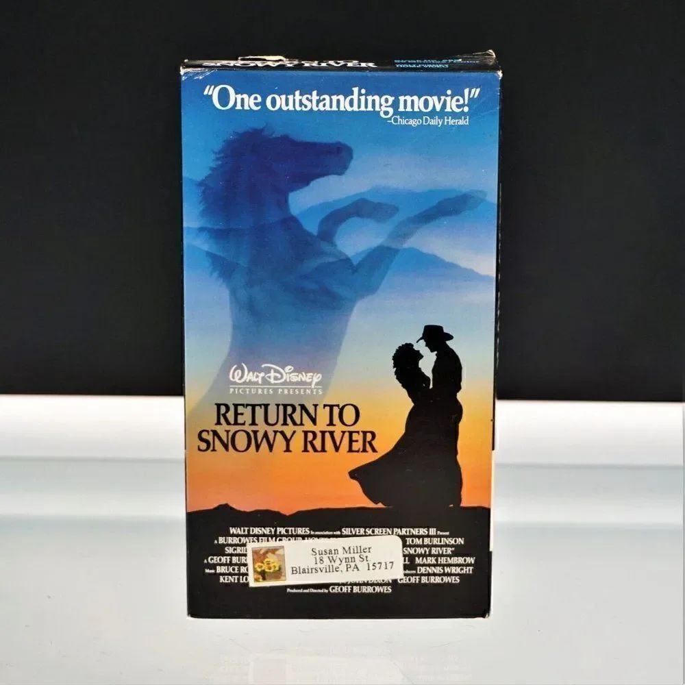 Return to Snowy River Walt Disney’s VHS 1997 Movie Tom Burlinson Sigrid Thornton